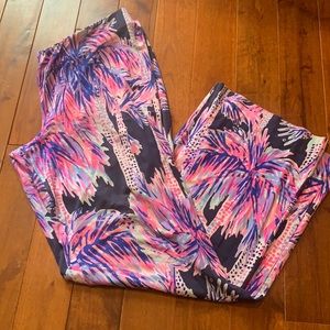 Lilly Pulitzer Multicolor Tropical Print Pants